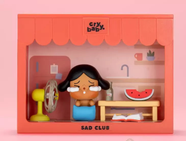 POP MART CRYBABY Sad Club Series Scene Sets Blind Box Confirmed Figure Toy Gift