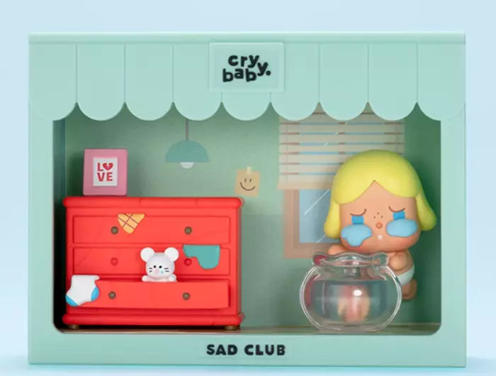 POP MART CRYBABY Sad Club Series Scene Sets Blind Box Confirmed Figure Toy Gift