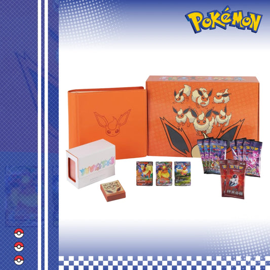 Pokemon TCG S-Chinese 2024 Eevee GX Gift Box Flareon Box Exclusive New Sealed