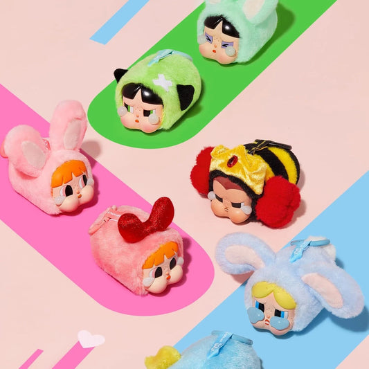 POP MART CRYBABY ¡Á Powerpuff Girls Series-Vinyl Face Plush Confirmed Blind Box