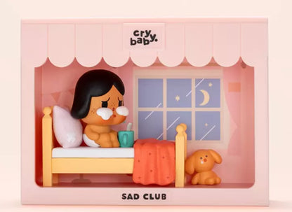 POP MART CRYBABY Sad Club Series Scene Sets Blind Box Confirmed Figure Toy Gift