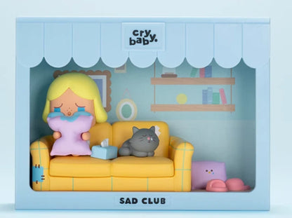 POP MART CRYBABY Sad Club Series Scene Sets Blind Box Confirmed Figure Toy Gift